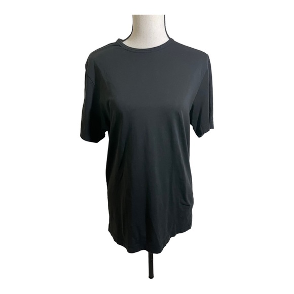 Theory womens precise tee shirt sleeve puma cotton Small. Black crewneck - Picture 1 of 8